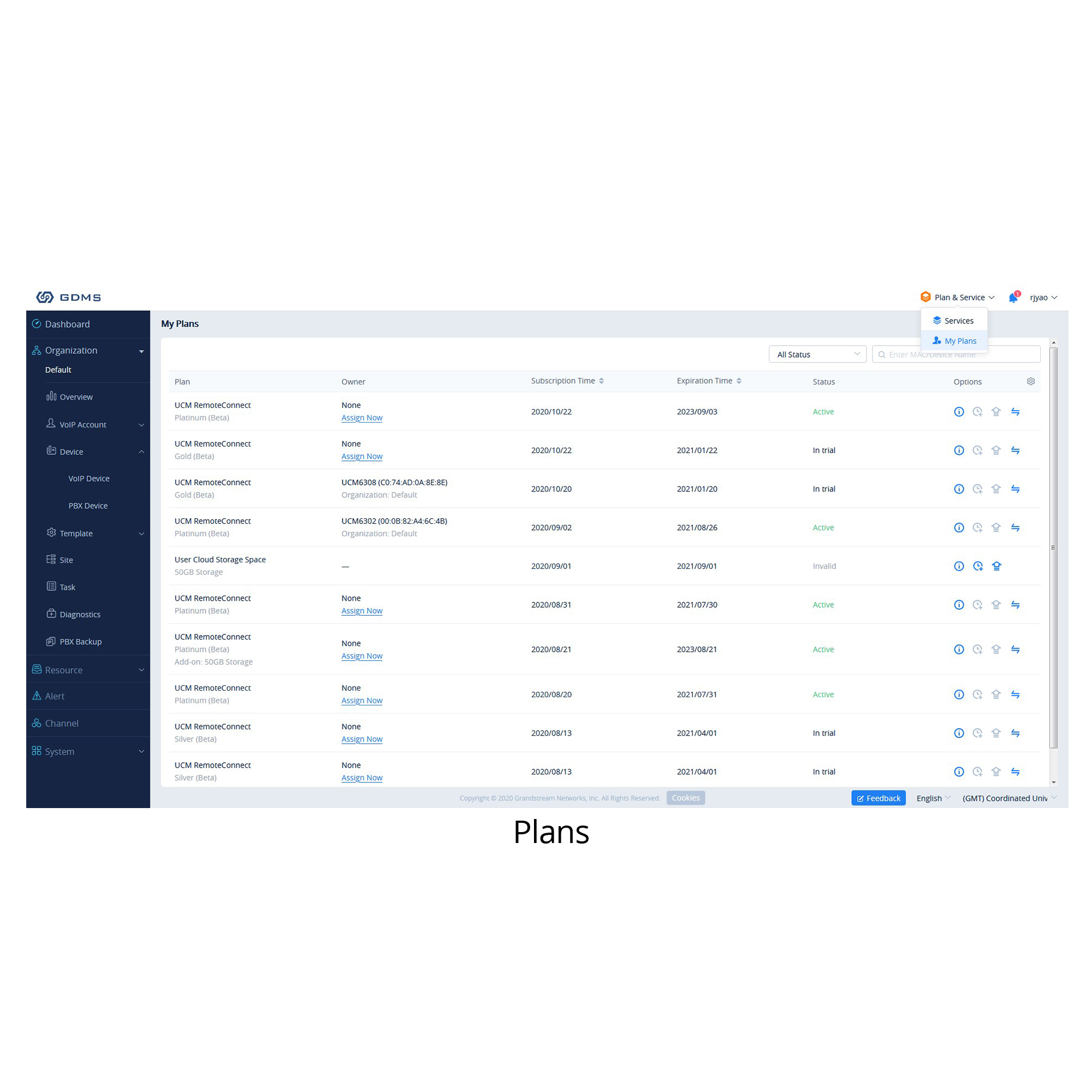 UCM Remote Connect Plans